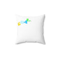 Geometric Colorful Coral Reef Pillow — Modern Ocean Accent Cushion