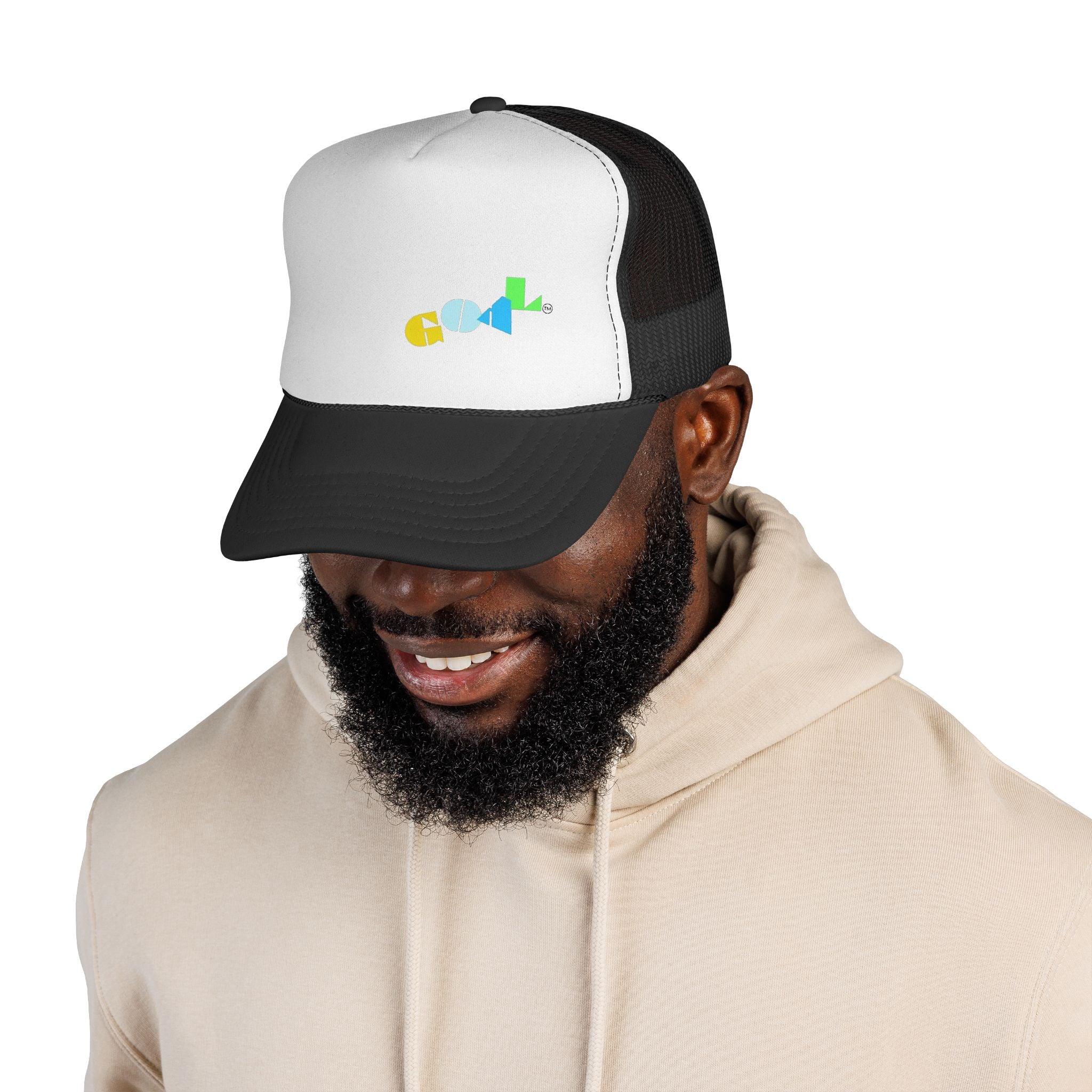 Minimal Geometric Fish Trucker Cap