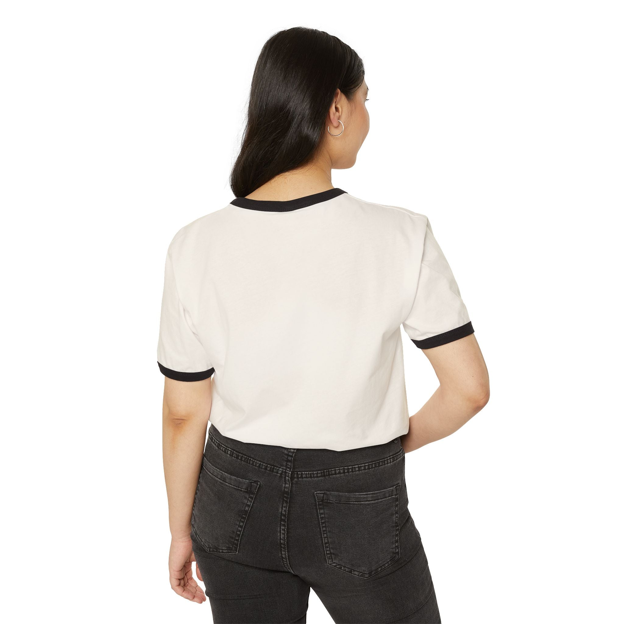 Retro Geometric Logo Ringer Tee