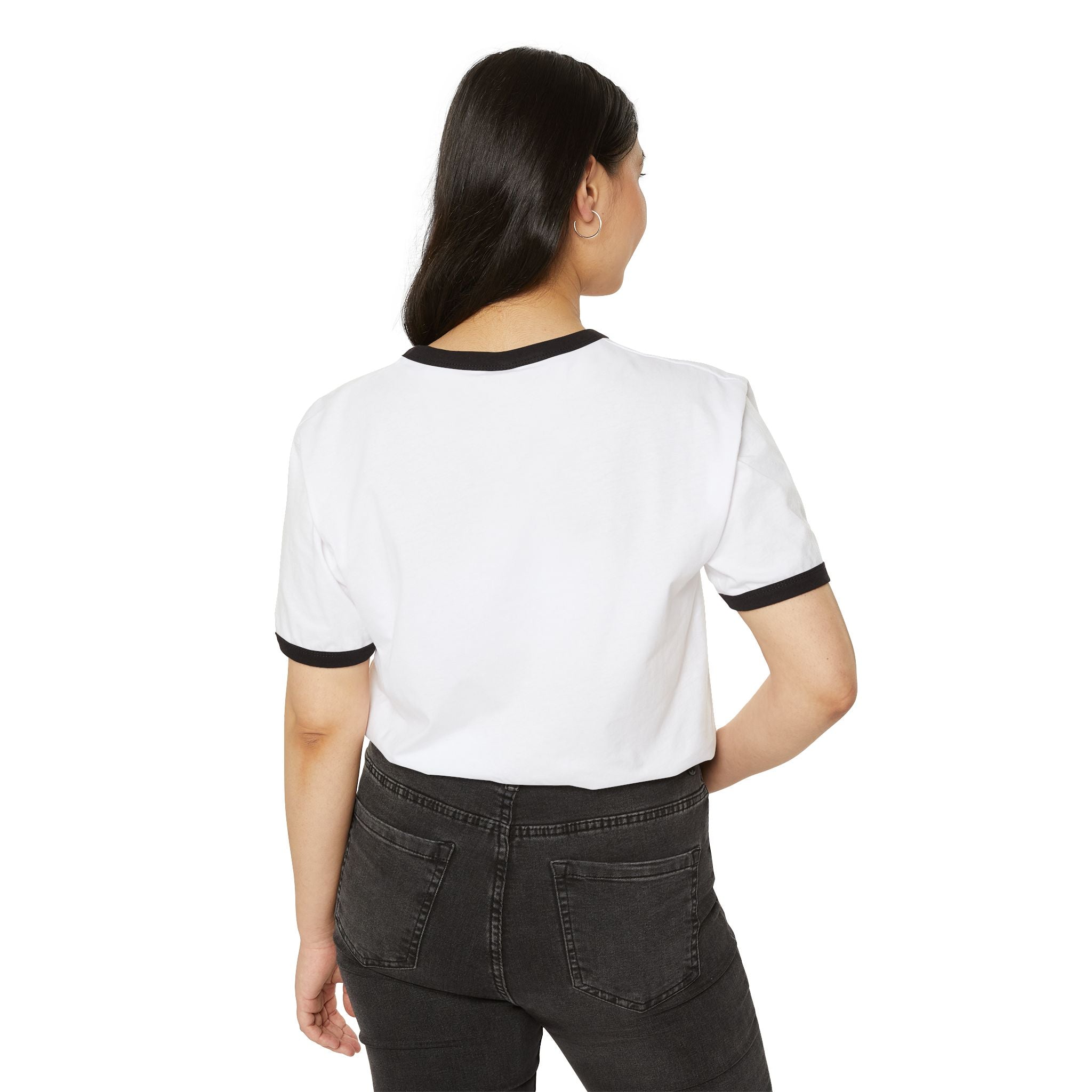 Retro Geometric Logo Ringer Tee