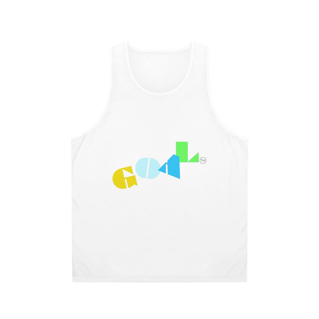 Color Block GOAL Graphic Tank Top — Retro Sporty Summer Tee