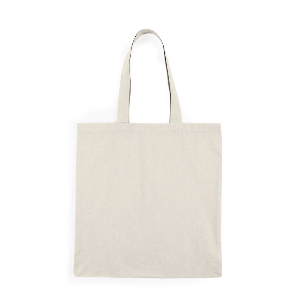Natural Tote Bag — Colorful Geometric 'Cool' Logo Canvas Tote