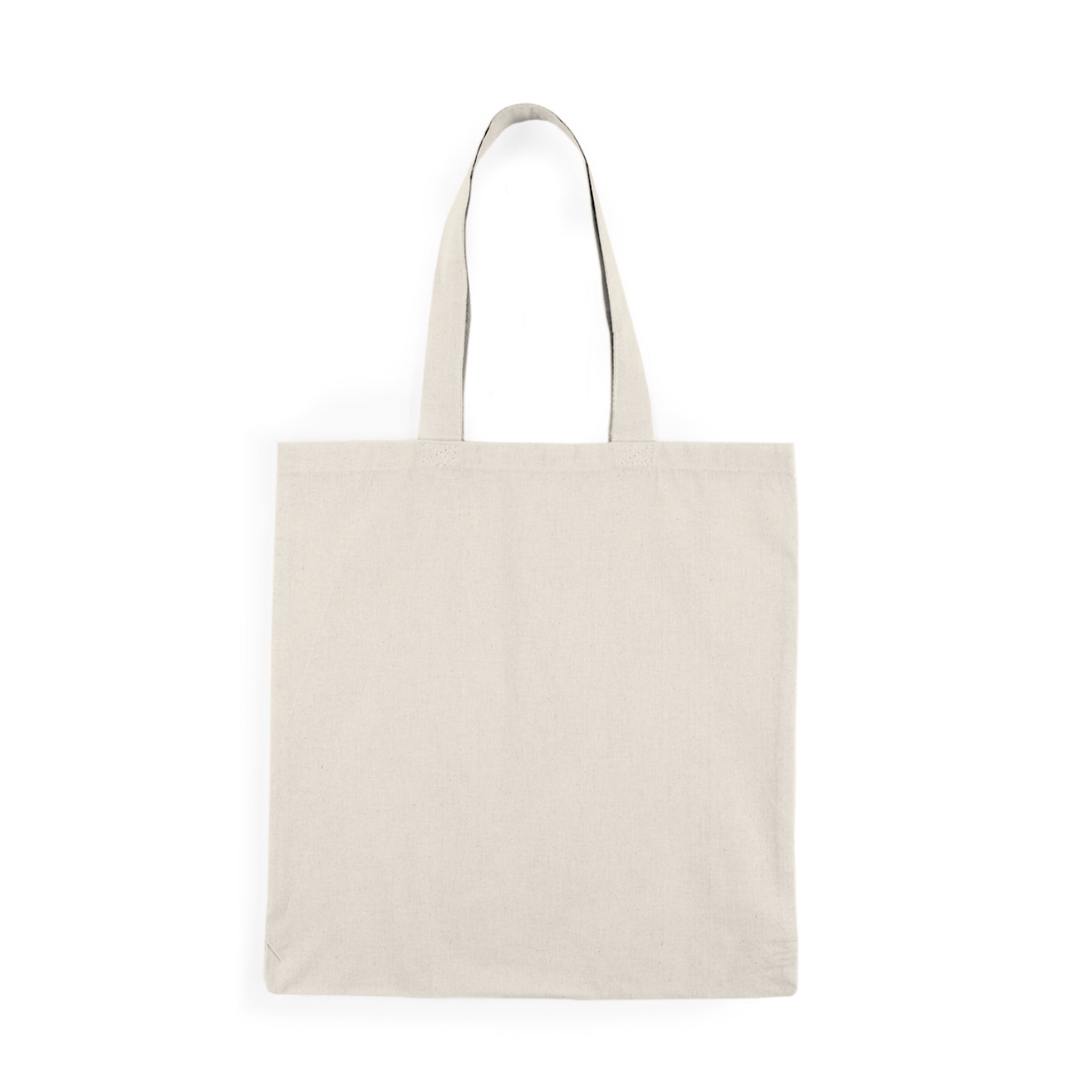 Natural Tote Bag — Colorful Geometric 'Cool' Logo Canvas Tote