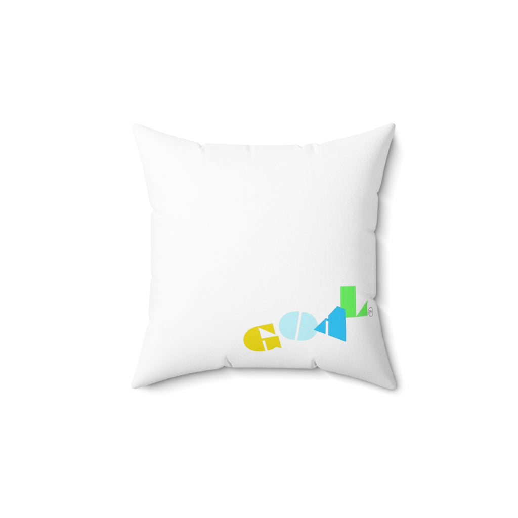 Geometric Colorful Coral Reef Pillow — Modern Ocean Accent Cushion
